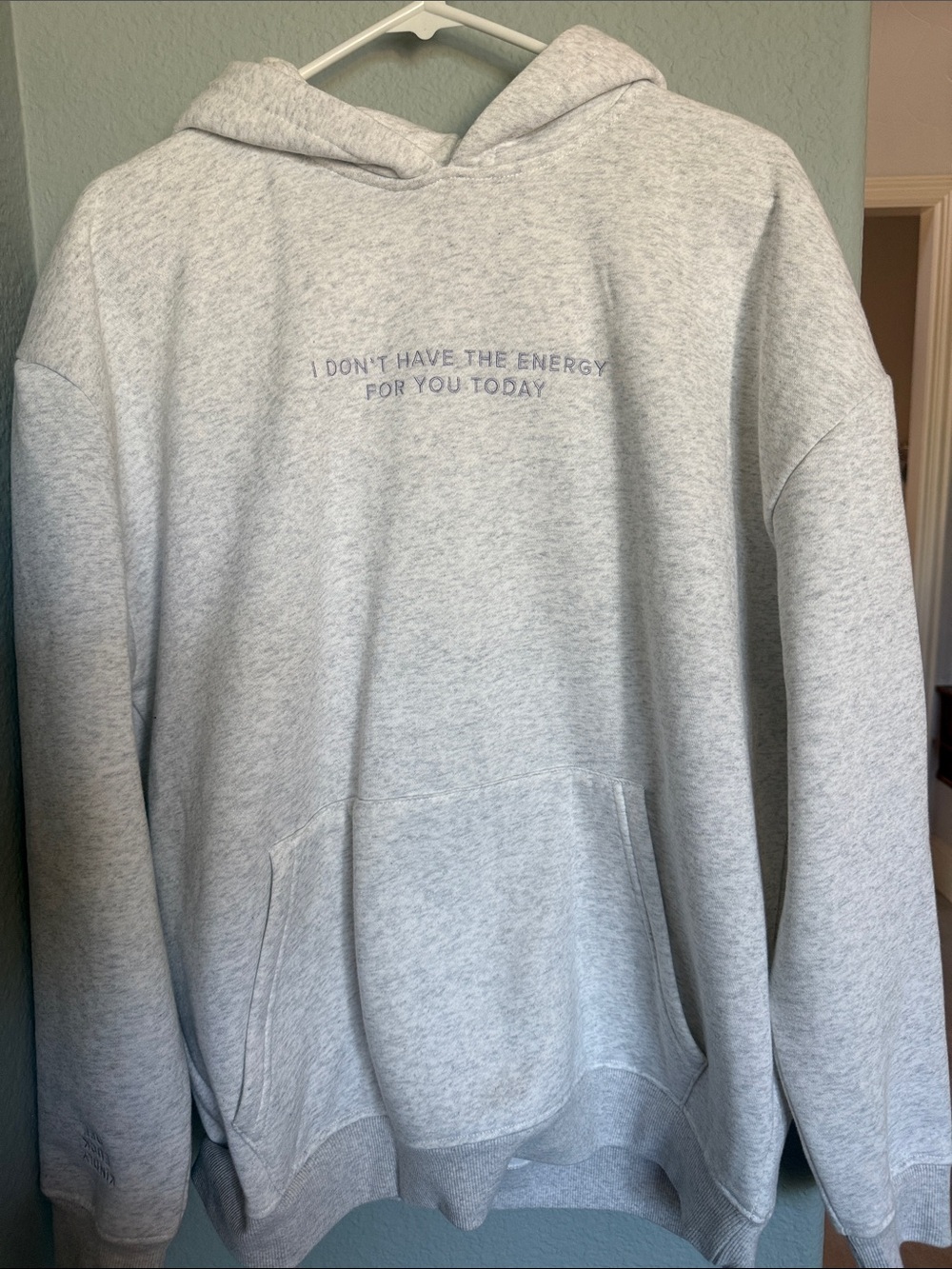 Light Gray Graphic Hoodie - Casual Men's Pullover